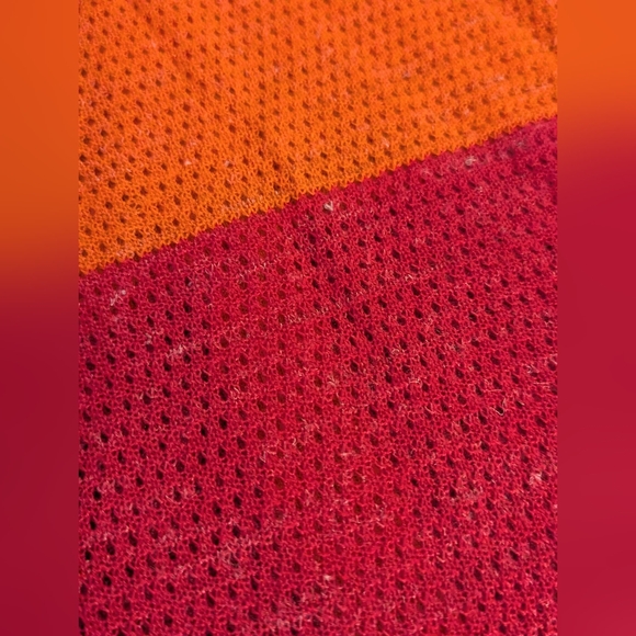 Anthropologie Moth Colorblock Pointelle Cardigan in Orange & Pink Size XS *READ* - Picture 6 of 14